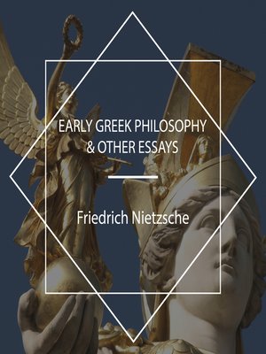 cover image of Early Greek Philosophy & Other Essays